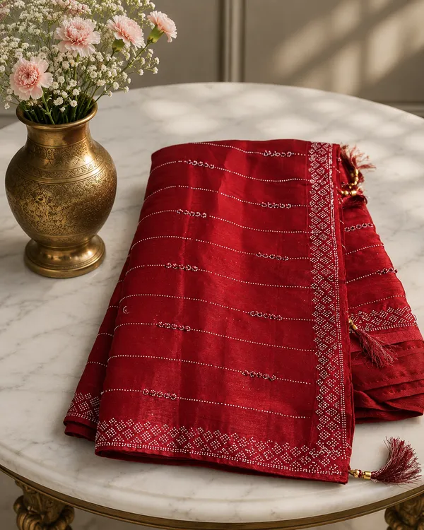 Jimmy_Choo_Saree_Wine_Red
