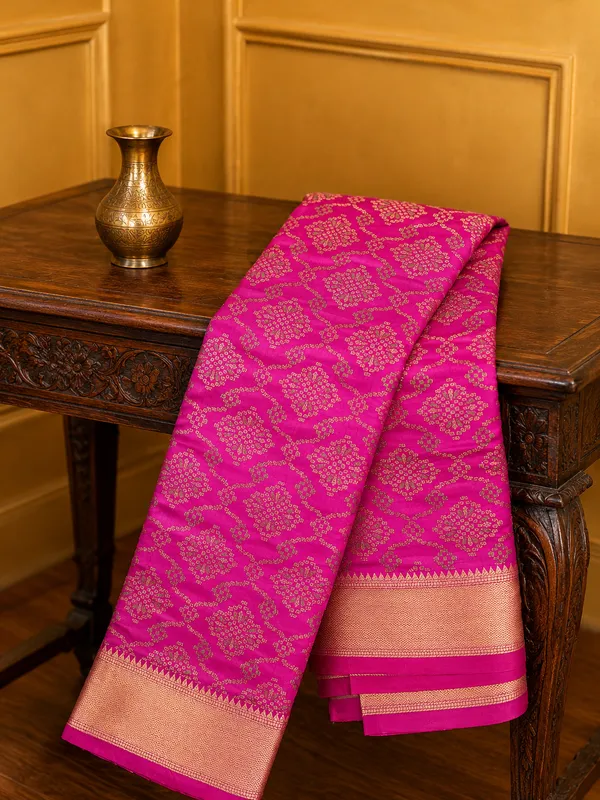 Patola_Silk_Saree_Dimorphotheca_Magenta