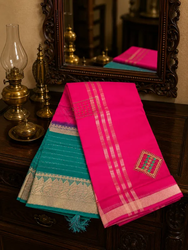Tissue_Silk_Sarees_French_Rose
