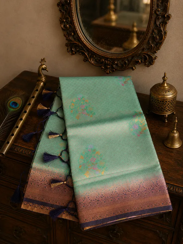 Soft_Silk_Saree_Green_Spring_Rain