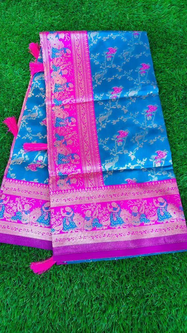 Banaras_Silk_Saree_Water_Blue
