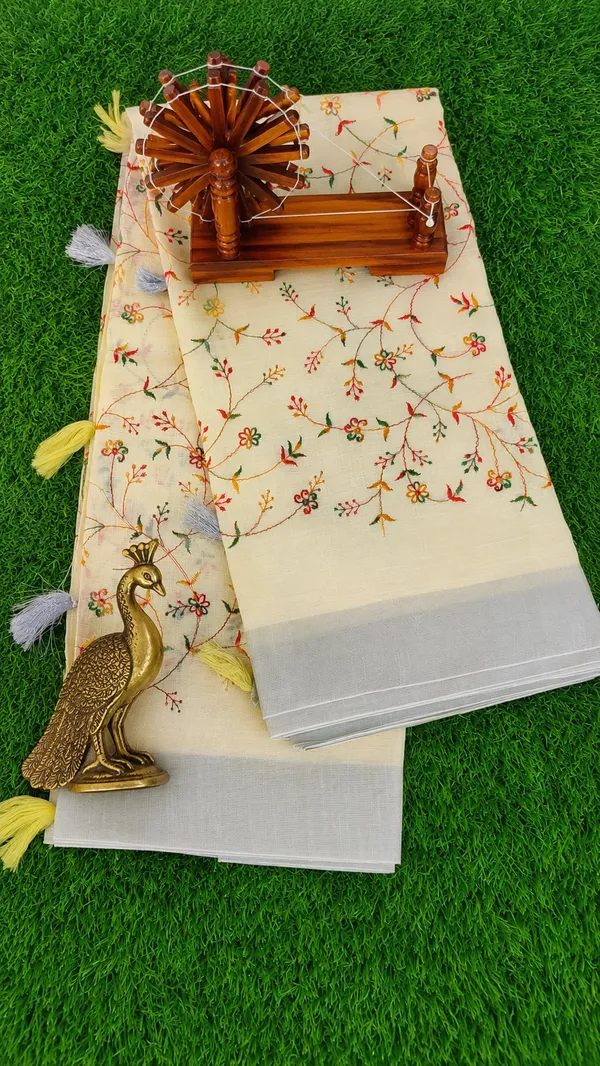 Khadi_Cotton_Saree_Green_Mist