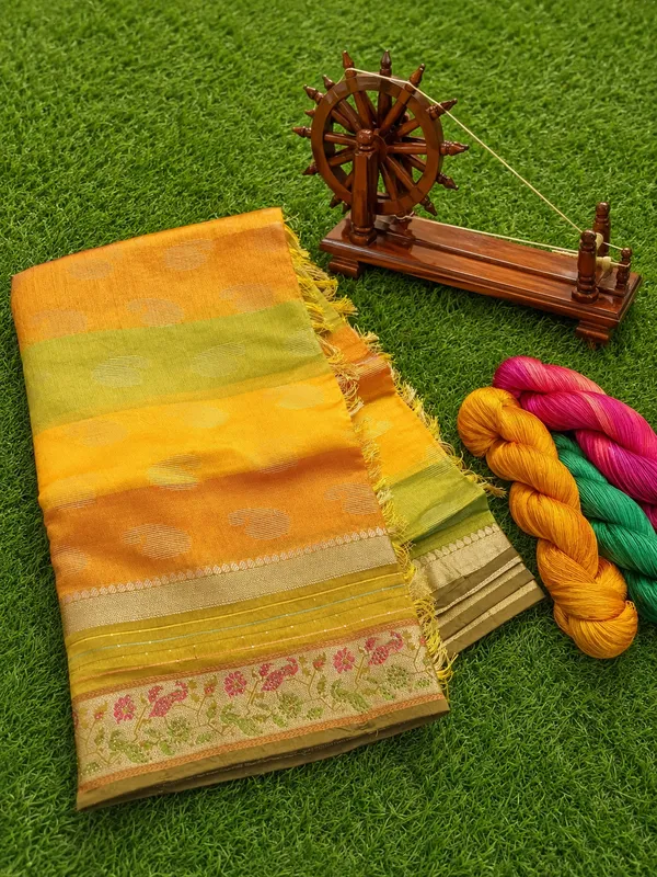 Tissue_Silk_Saree_Sunglow