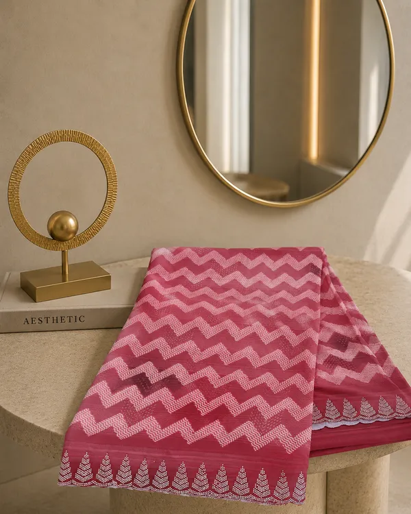 Chiffon_Designer_Saree_Light_Maroon