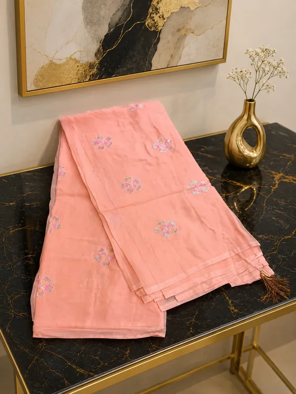 Pure_Georgette_Designer_Saree_Rose_Bud