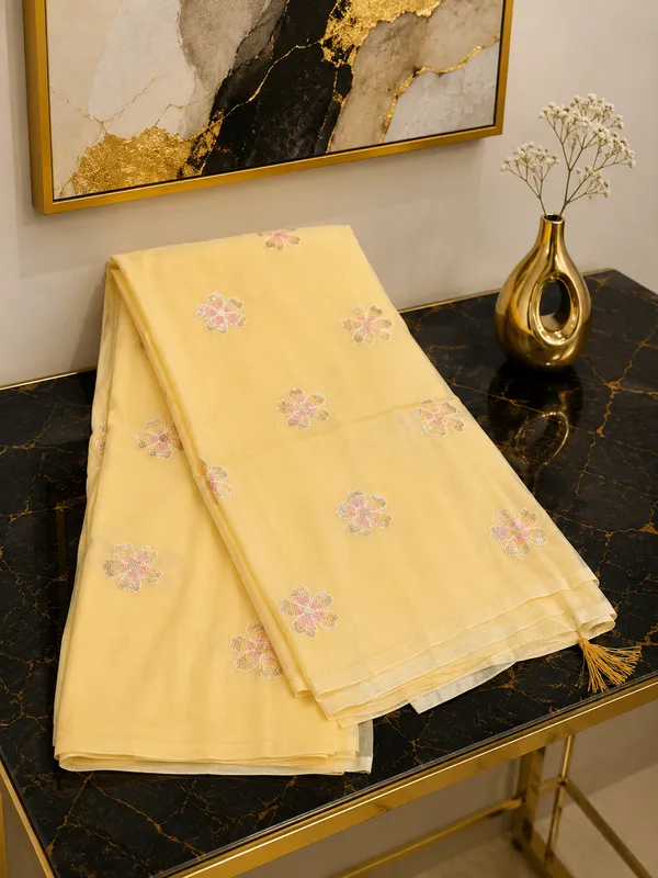 Pure_Georgette_Designer_Saree_Brandy