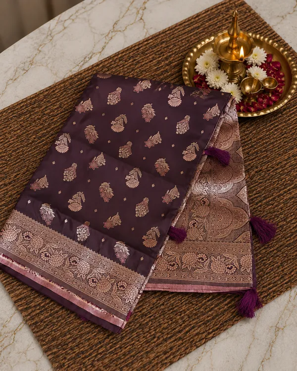 Banaras_Silk_Saree_Palatinate_Purple