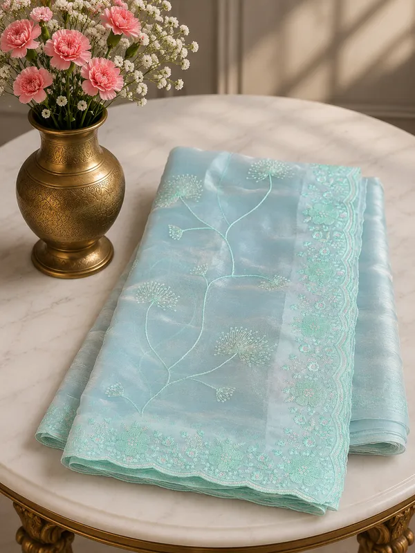Burberry_Silk_Saree_Jungle_Mist