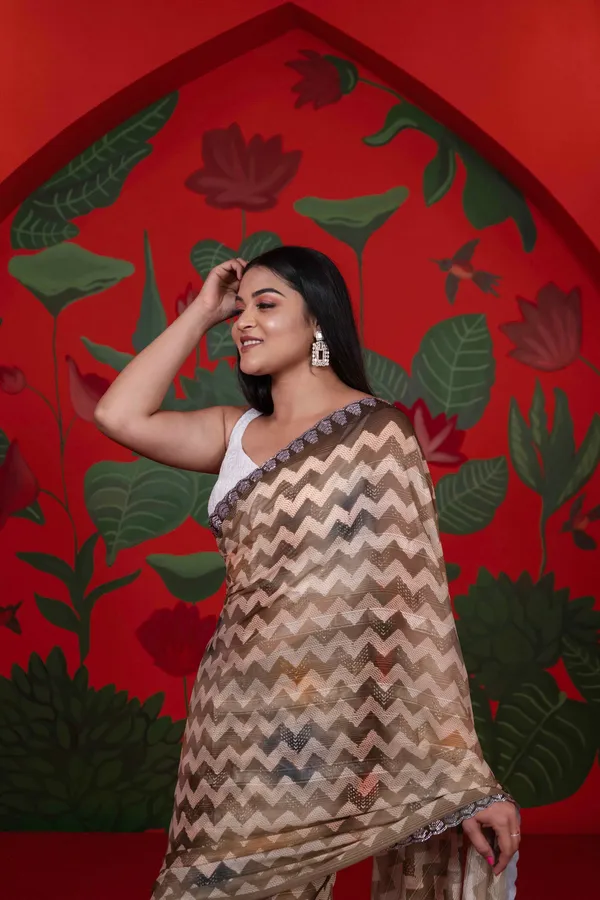 Chiffon_Designer_Saree_Reddish_Grey