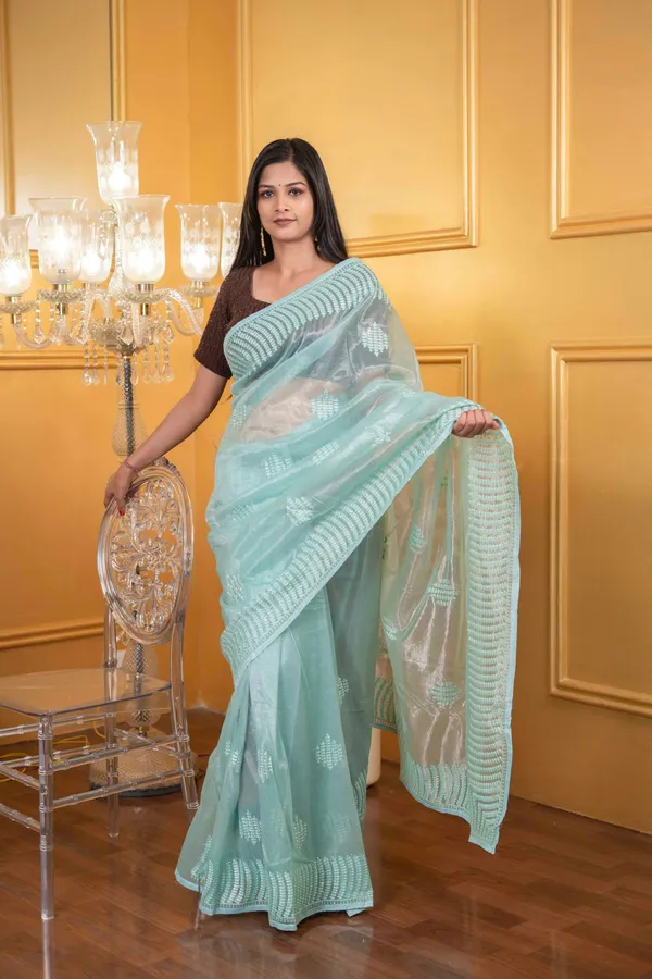 Soft_Tissue_Saree_Shadow_Green