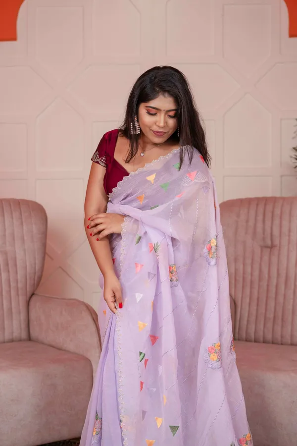 Wisteria_Purple_Georgette_Designer_Saree_For_Women