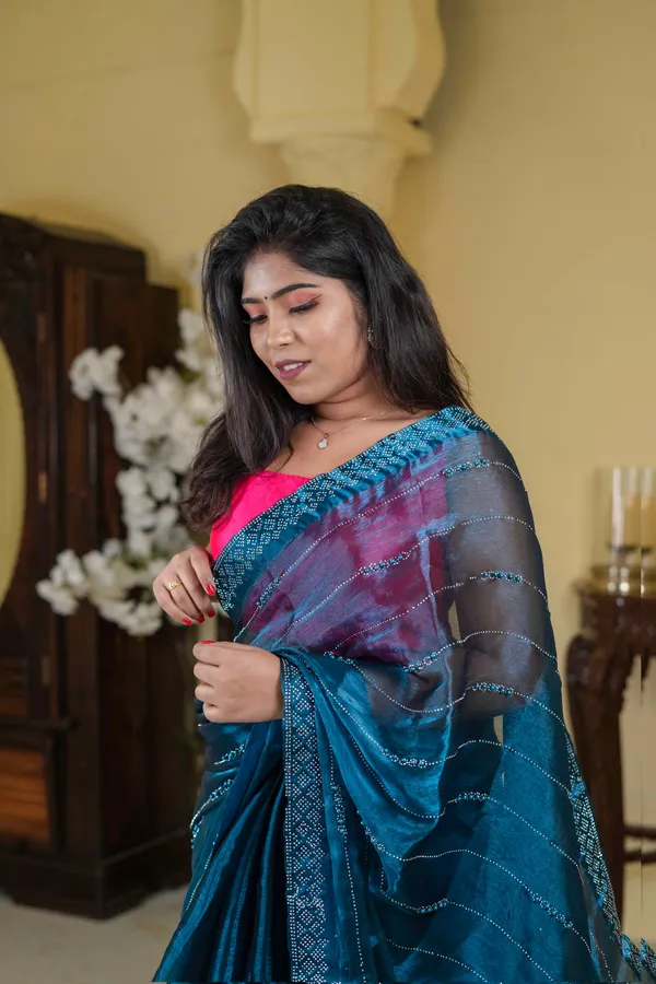 Jimmy_Choo_Saree_Blue_Whale