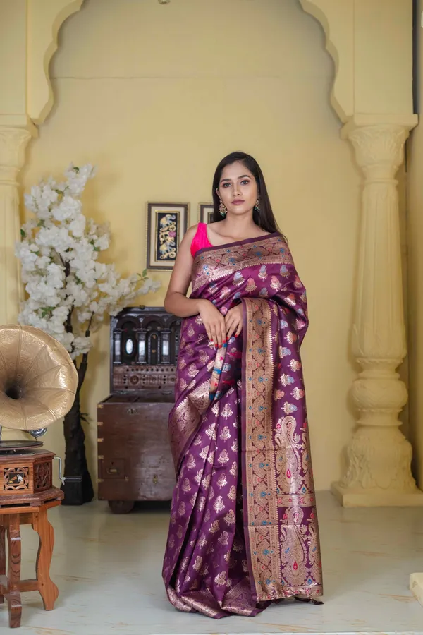 Banaras_Silk_Saree_Grape_Purple