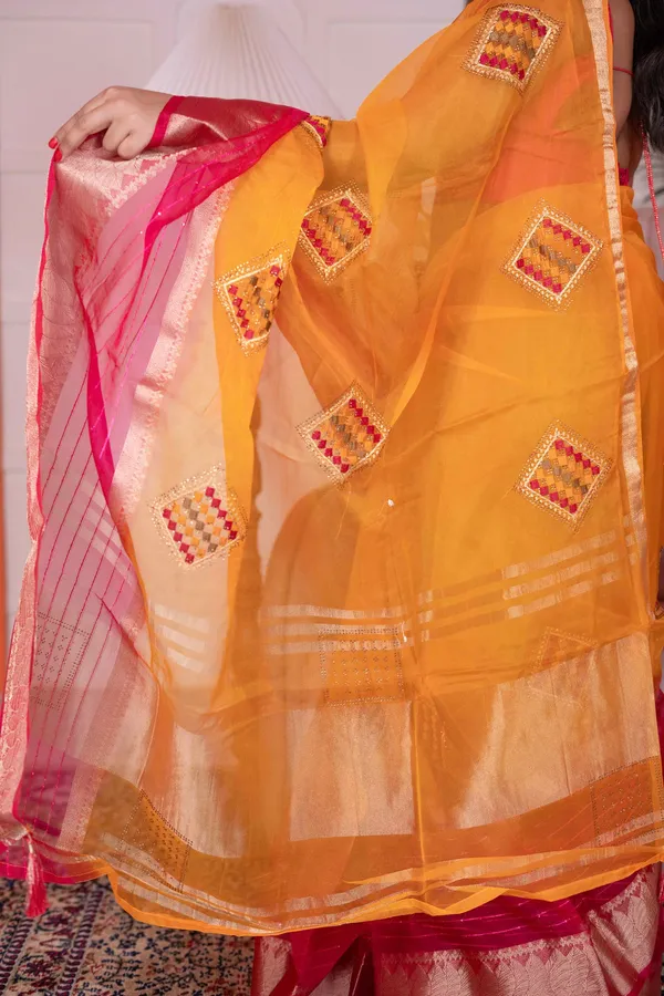 Tissue_Silk_Sarees_Deep_Saffron