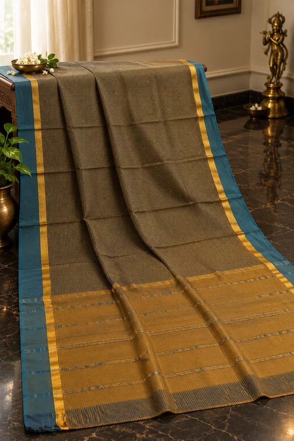 Mangalgiri_Cotton_Checks_Saree