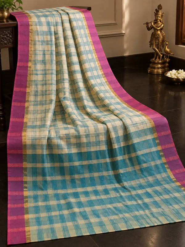 Mangalgiri_Cotton_Checks__Saree_For_Women