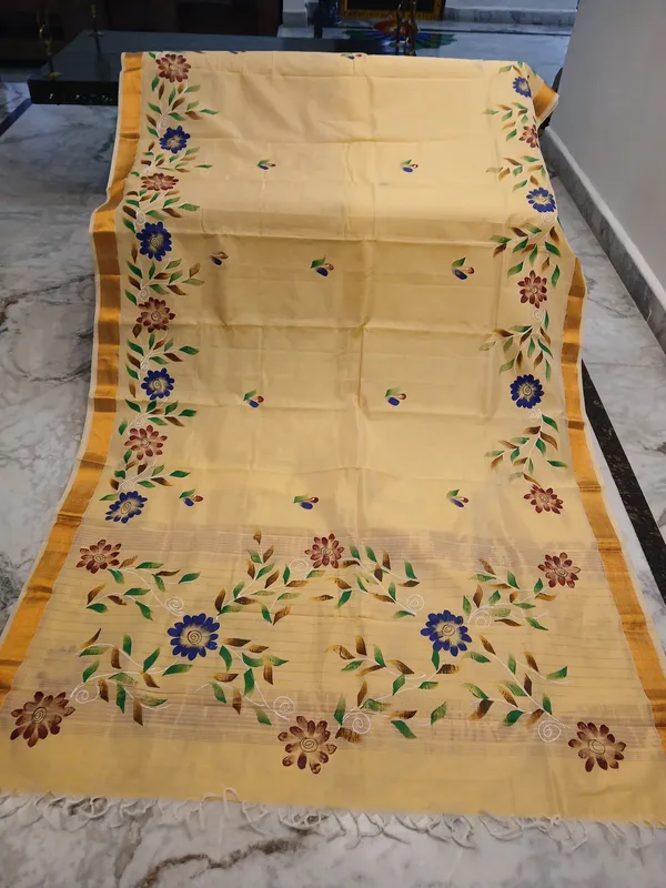 Mangalgiri_Silk_Saree_Brush_hand_paint