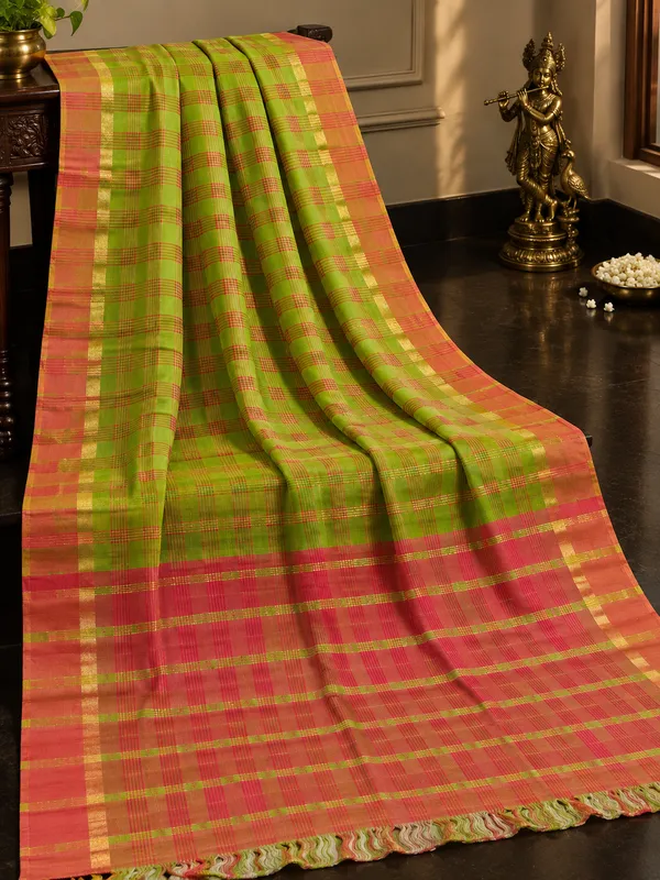 Mangalgiri__Cotton_Checks_Saree_For_Women