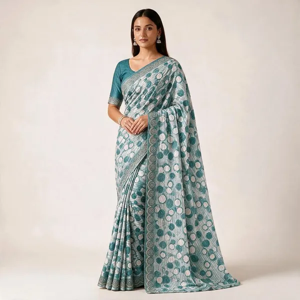 Hippie_Blue_Georgette_Designer_Saree_For_Women