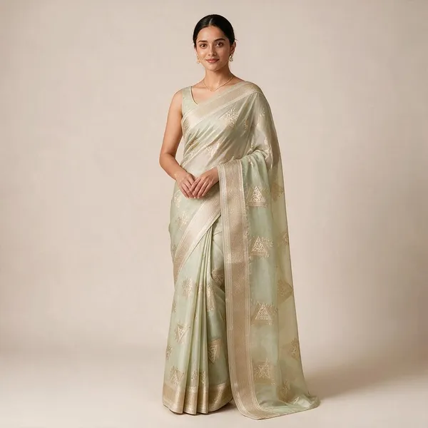 Green_Mist_Kota_Silk_Zari_Saree_For_Women