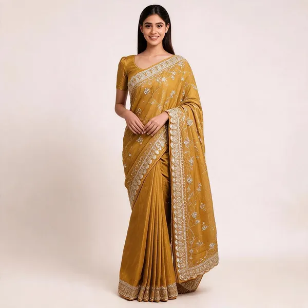 Luxor_Gold_Burberry_Silk_Shimmer_Saree_For_Women