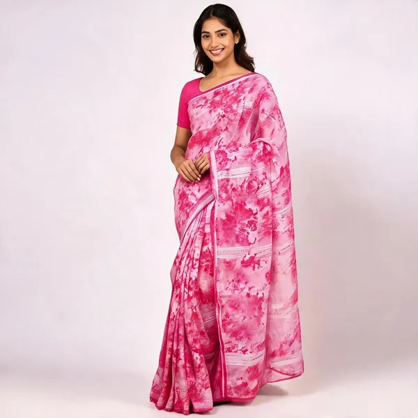 Medium_Violet_Red_Georgette_Designer_Saree_For_Women