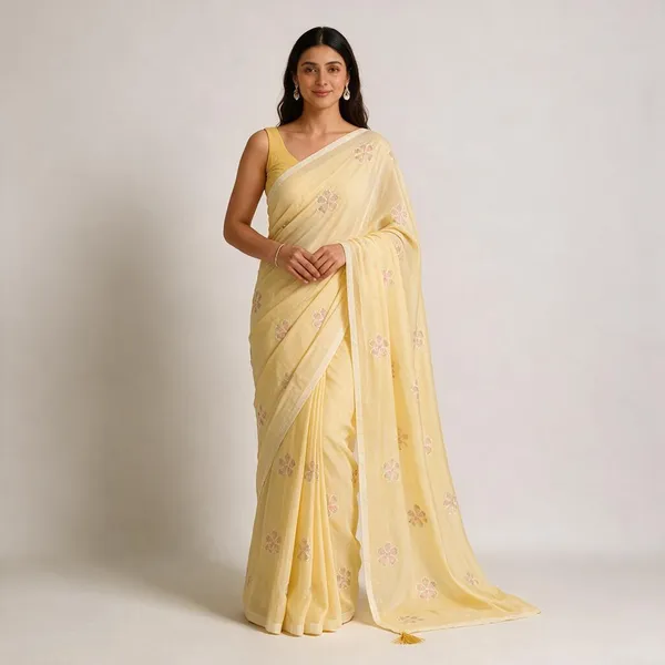 Brandy_Chiffon_Sequin_Designer_Saree_For_Women