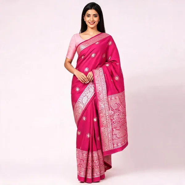 Fandango_Silk_Floral_Embellished_Saree_For_Women