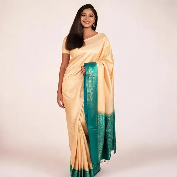 Cashmere_Silk_Zari_Border_Saree_For_Women