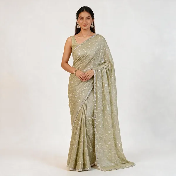 Pale_Oyster_Tissue_Glass_Tissue_Floral_Saree_For_Women