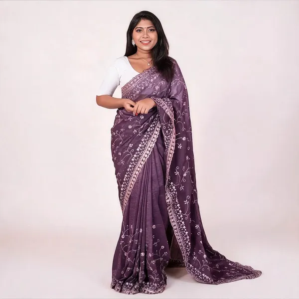 Dirty_Purple_Burberry_Silk_Shimmer_Zari_Saree_For_Women