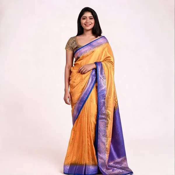Butterscotch_Soft_Silk_Zari_Work_Saree_For_Women