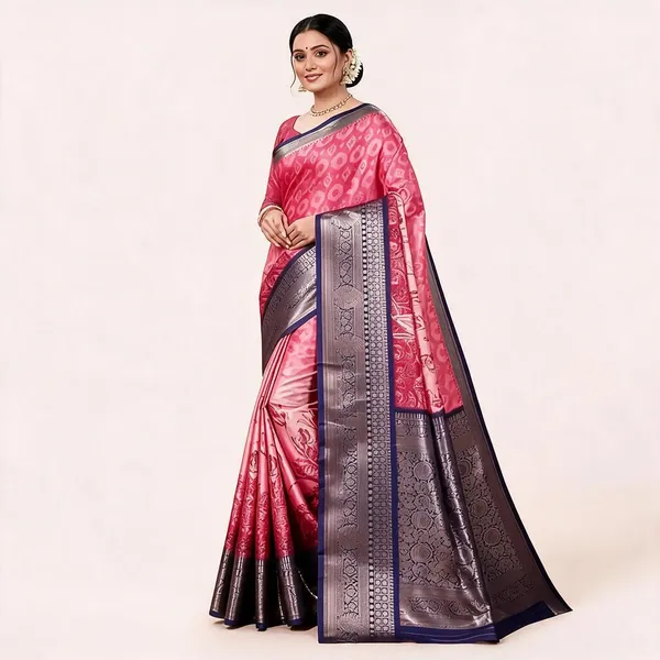 Cranberry_Silk_Saree_For_Women