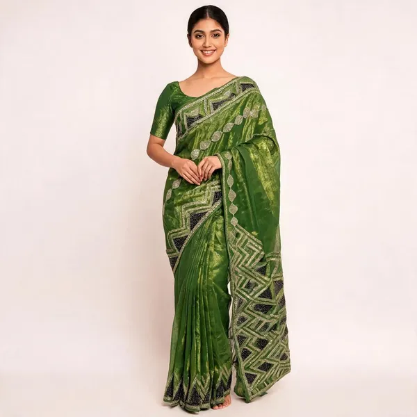 Dingley_Shimmer_Tissue_Geometric_Thread_Work_Saree_For_Women