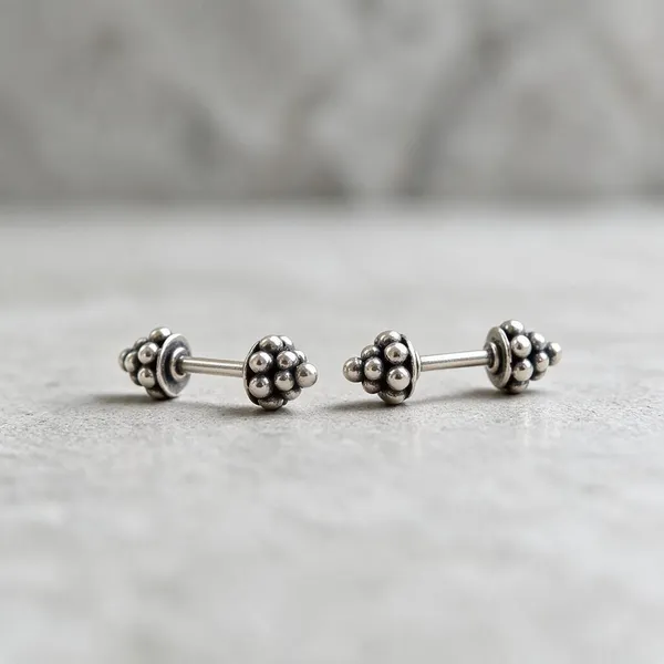 Silver_Tone_Oxidised_Cartilage_Earrings_For_Women