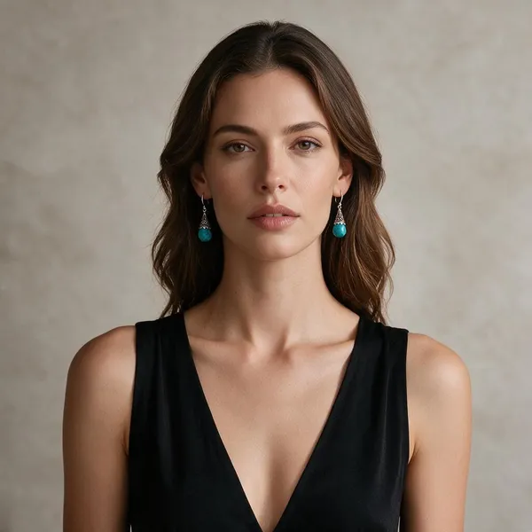 Turquoise_Teardrop_Dangle_Earrings_For_Women
