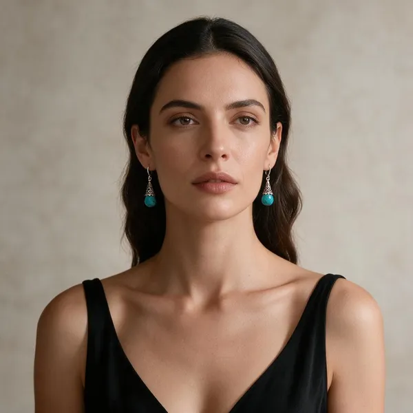 Turquoise_Teardrop_Dangle_Earrings_For_Women