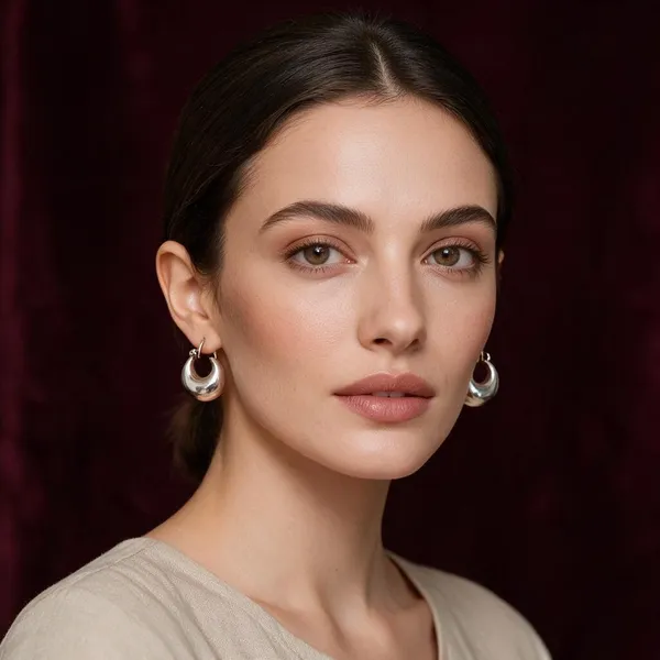 Silver_Tone_Hoop_Earrings_For_Women