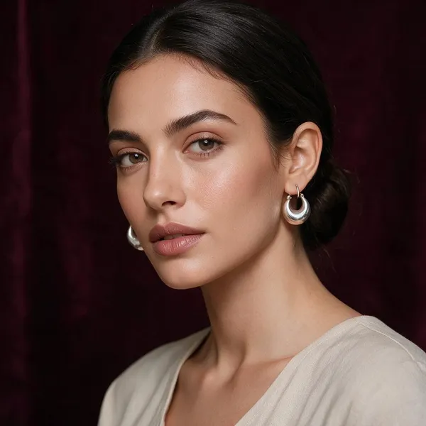 Silver_Tone_Hoop_Earrings_For_Women