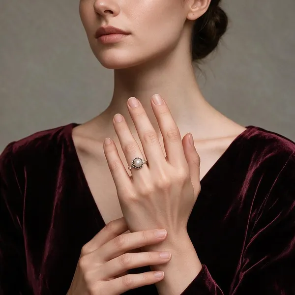 Silver_Tone_Round_Stone_Ring_For_Women
