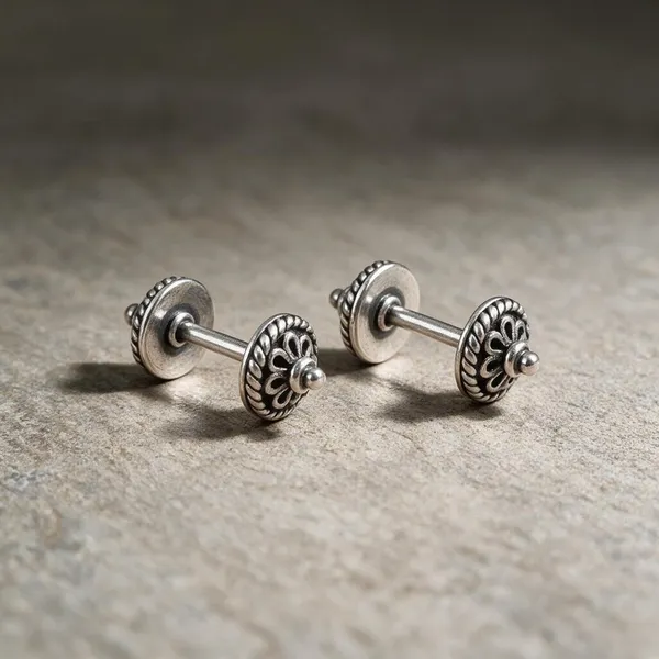 Silver_Floral_Cartilage_Earrings_For_Women