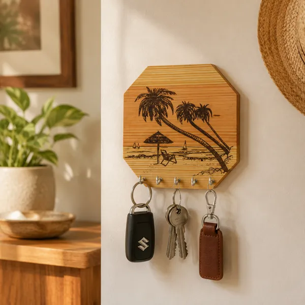 Pine_Wood_Engraved_Key_Holder