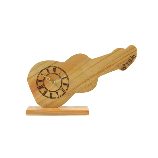 Pallet_Wood_Guitar_Shape_Wall_Clock