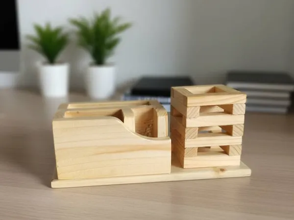 Pine_Wood_Pen_And_Card_Holder
