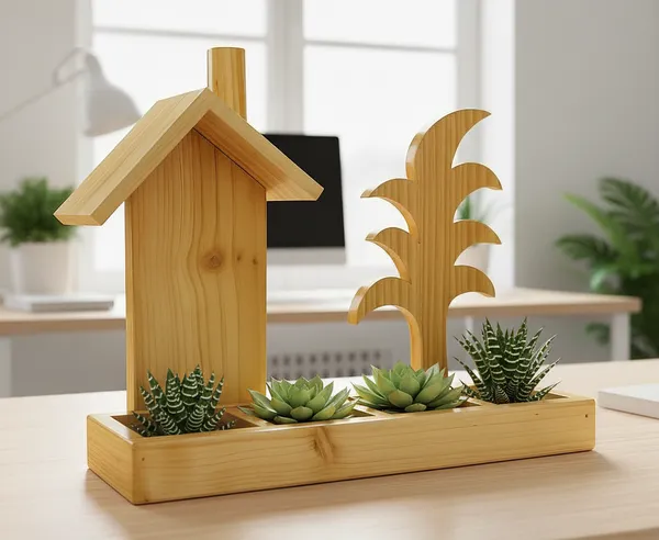 Wood_Artificial_Planter_For_Office