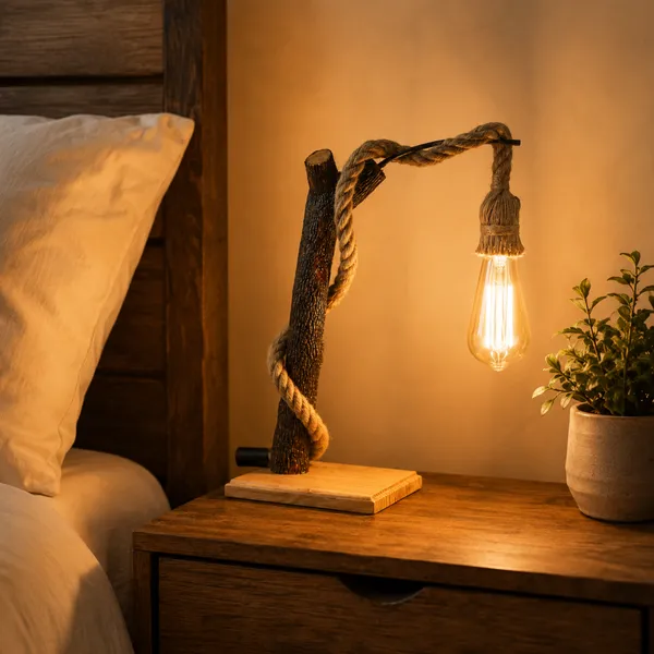 Wood_Rustic_Rope_Tied_Lamp_Set