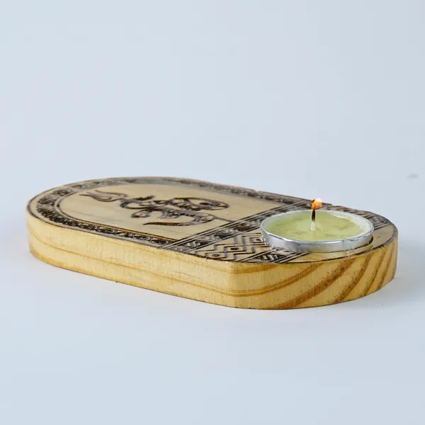 Wood_Oval_Engraved_Candle_Stand