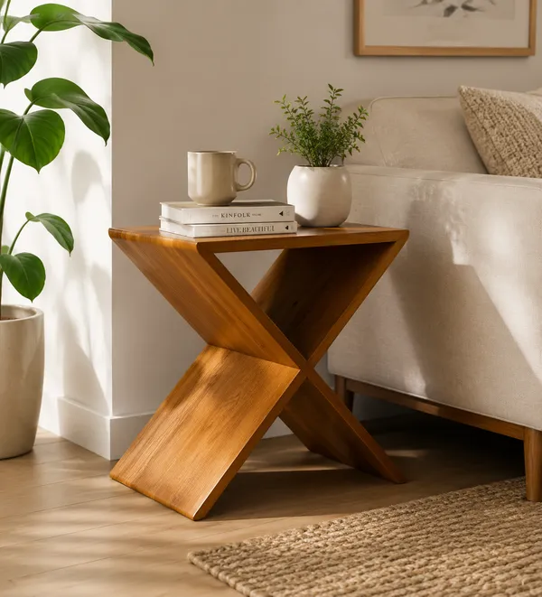 Wood_X_Shape_Teapoy