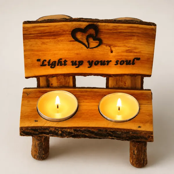 Wood_Village_Bench_Candle_Stand