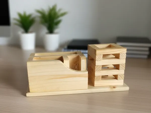 Pine_Wood_Pen_And_Card_Holder